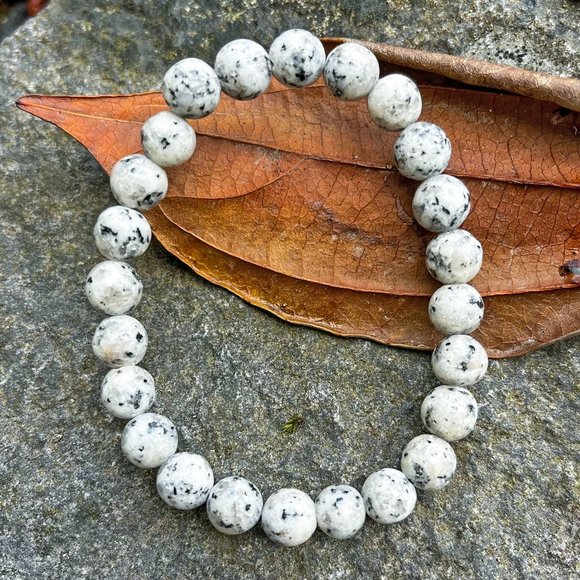 Kiwi Jasper Gemstone Bracelet Handmade - Picture 4 of 4